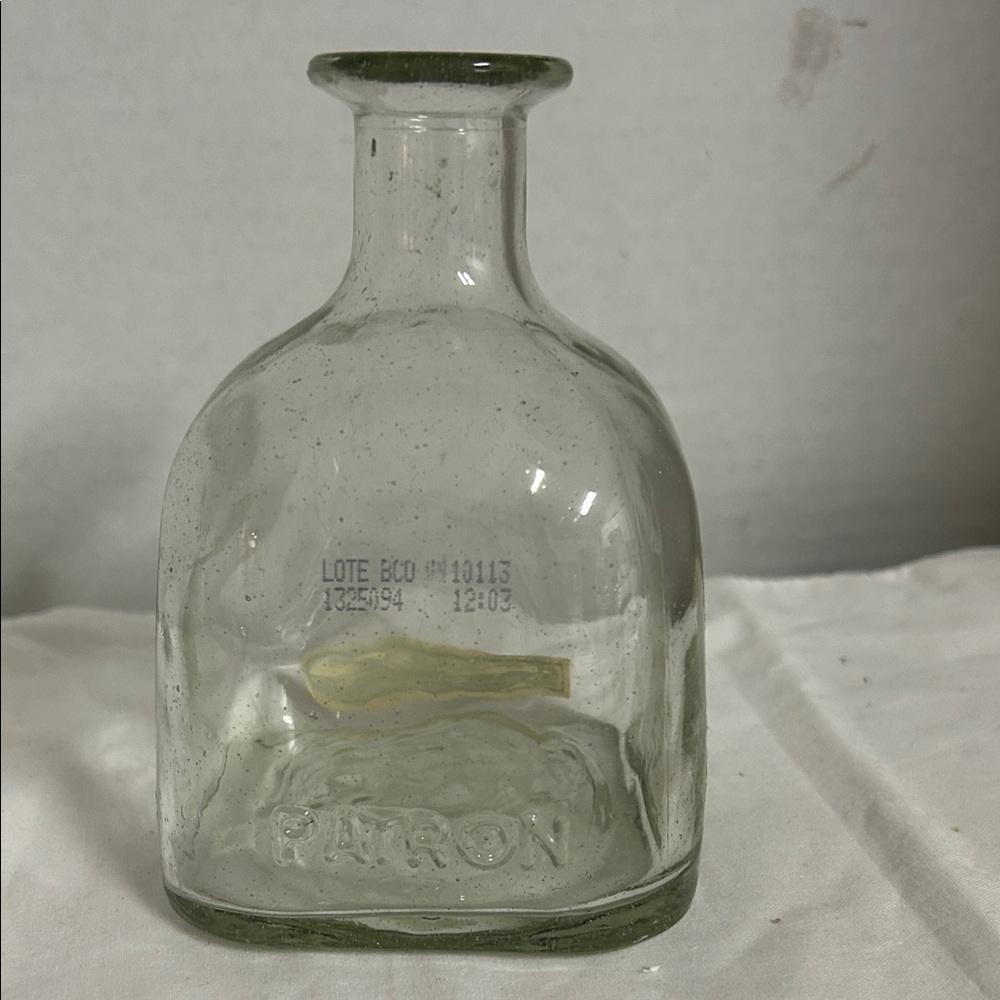 Clear Glass Bottle Tequila bottle Vintage